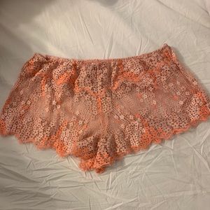 Victoria Secret coral sheer shorts